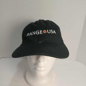 Range USA Black Dad Hat‎ Baseball Cap Adjustable Target Logo Embroidered